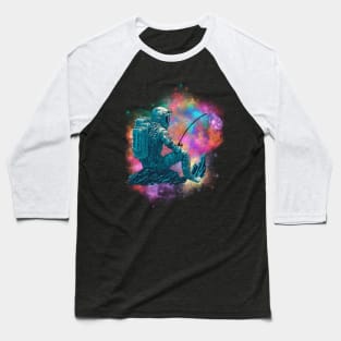 Astronaut Fishing In Space Baseball T-Shirt